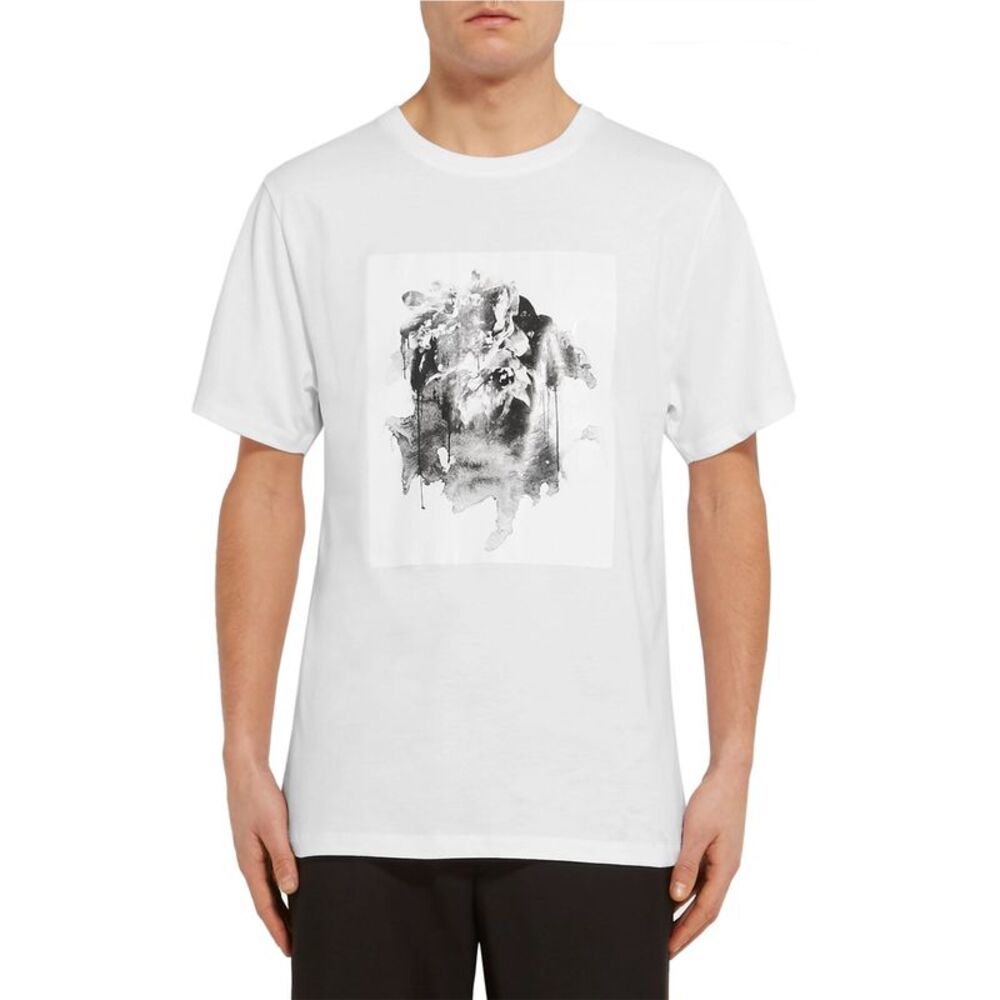 Public School Mens Kissen Slim Printed Cotton Jersey T-Shirt Medium